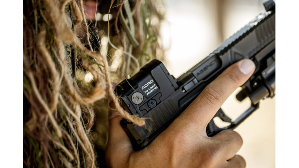 Aimpoint ACRO P-2 Red Dot Reflex Sight, 3.5 MOA Dot Reticle, Black, Hard Anodized, 1.9L x 1.3W x 1.2H, 200691