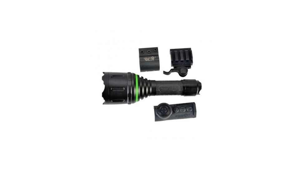 AimSHOT Adjustable Green Beam Wireless Pressure Switch Varmint Flashlight kit, Black TZ980-GR