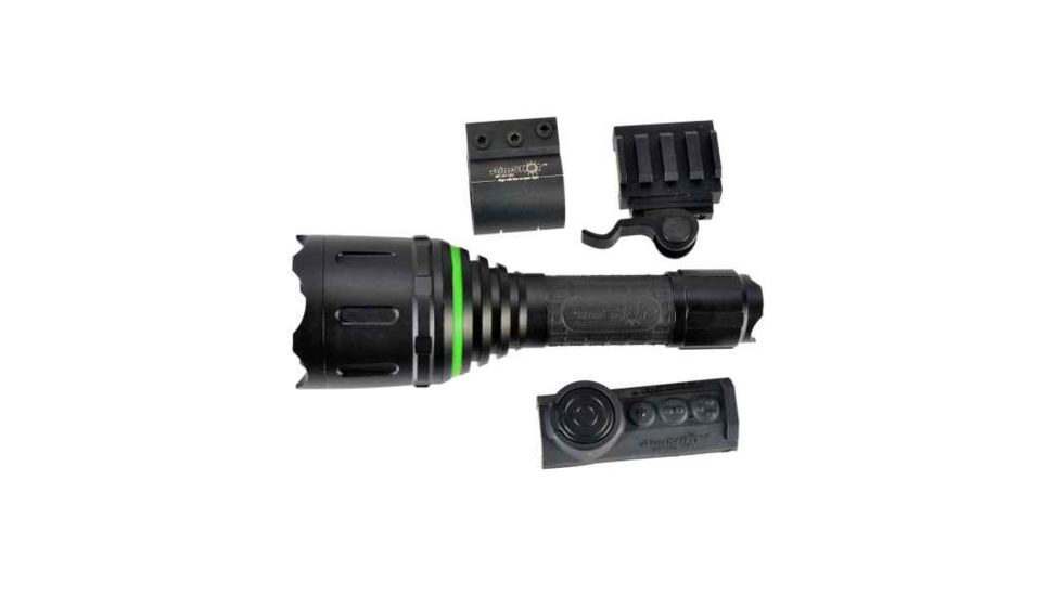AimSHOT TZ980-GR Adjustable Green Beam Wireless Pressure Switch Varmint Flashlight kit, Black TZ980-GR