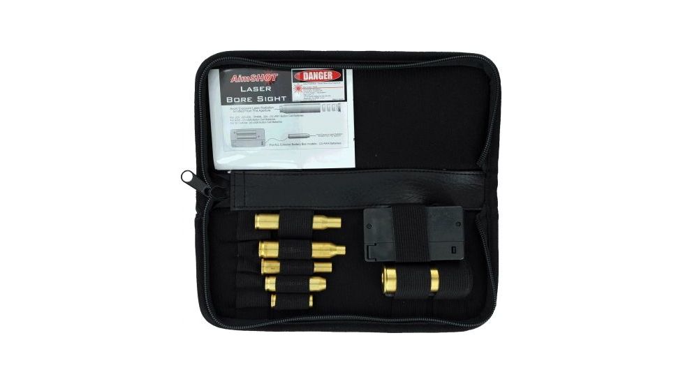 AimShot Universal Laser Boresight Rifle Kit w/ Arbors .243 Win,.308,7mm-08,264win/ 300 Win/300 Wea,.223,30-30 Win,7.62x39 Cal,12GA KT-RIFLE
