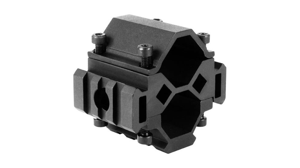 AimSports Shotgun 12G Tri-Rail Barrel Mount, Black MT025