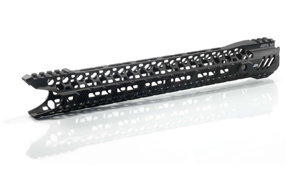 Airborne Arms Leviathan Featherweight Handguard - Titanium Barrel Nut, Black, 9in, AAHG-L09B