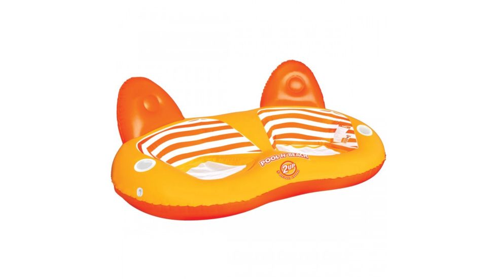 Airhead Pool N Beach 2UP Linkable Two Person Inflatable Lounge, 54-1982