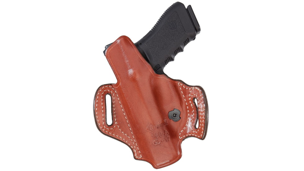 Aker Leather Model 168a Flatsider Xr13 Strapless Open Top Holsters, SIG Sauer P365, Right, Plain, Tan, H168ATPR-SS365