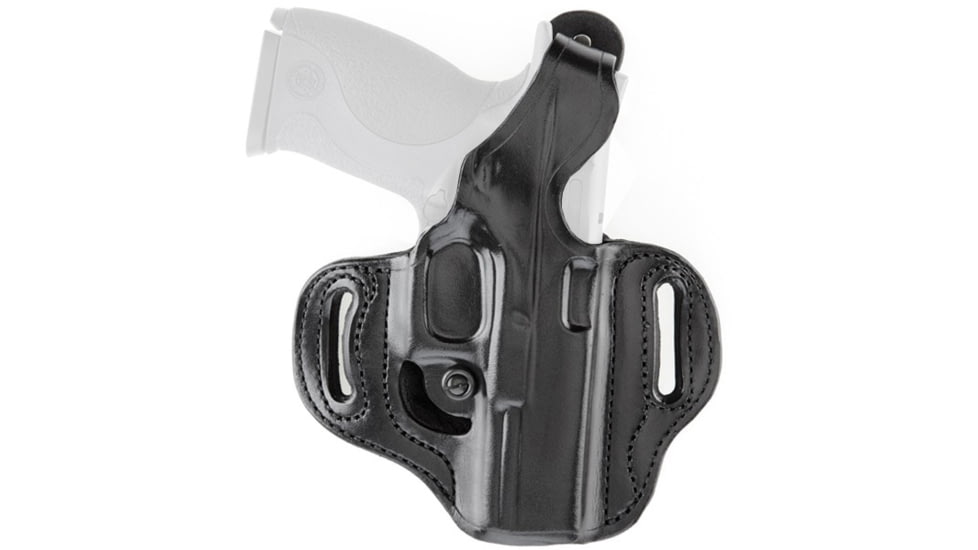 Aker Leather Flatsider XR14 Straight Draw Holster, Glock 19/23/32, Left, Plain, Black, H170BPL-GL1923