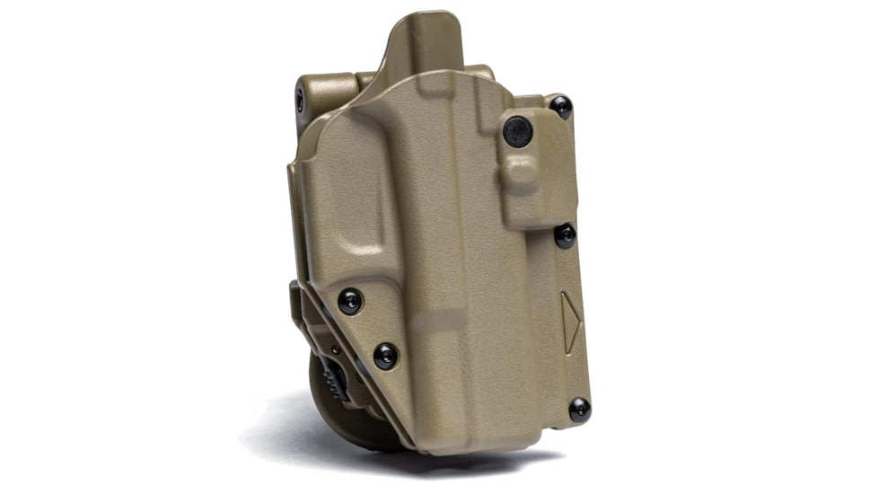 Alien Gear Holsters Rapid Force Level 2 Polymer OWB Belt Holster, Glock 17/17 MOS/47/47 MOS Gen 1-6 22 Gen 1-4, Left Hand, No Light, Tan, R2-B-0601-TN-LH-L0-A0-B