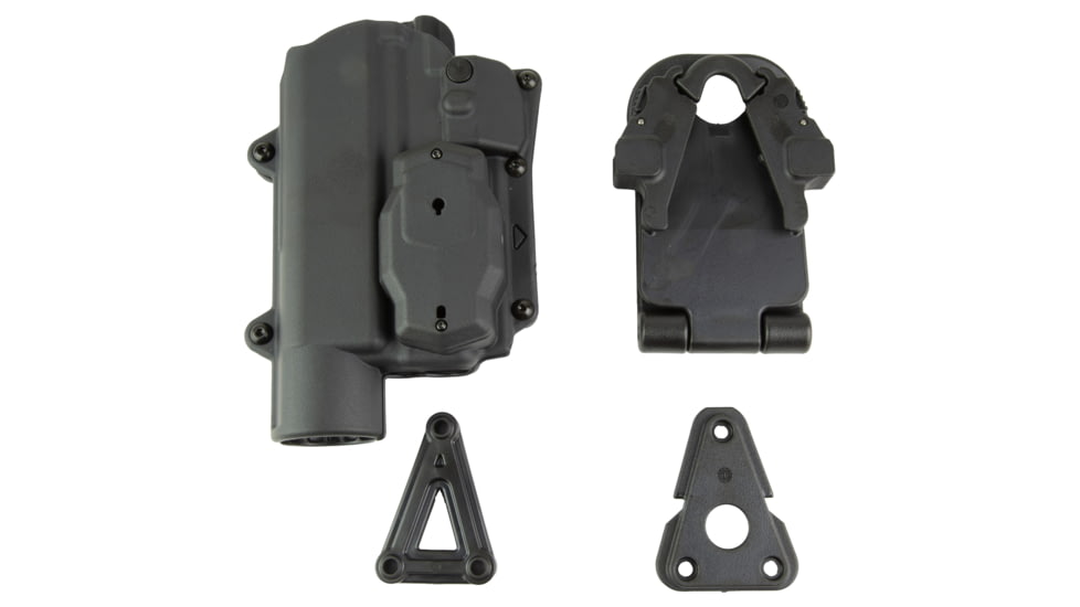 Alien Gear Holsters Rapid Force Level II Polymer OWB Holster, Right Hand, w/ Large Light, Black, AG-R2-B-0057-BK-RH-LL-AX-C