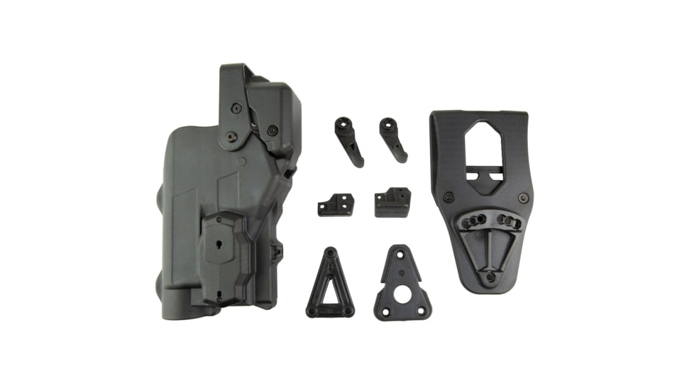 Alien Gear Holsters Rapid Force Level 3 Polymer Duty OWB Belt Holster, SIG Sauer P320 with Large Light X300/TLR-1, Right Hand, AXON Signal Sensor Compatible, Black, R3-M-0691-BK-RH-LL-AX-C