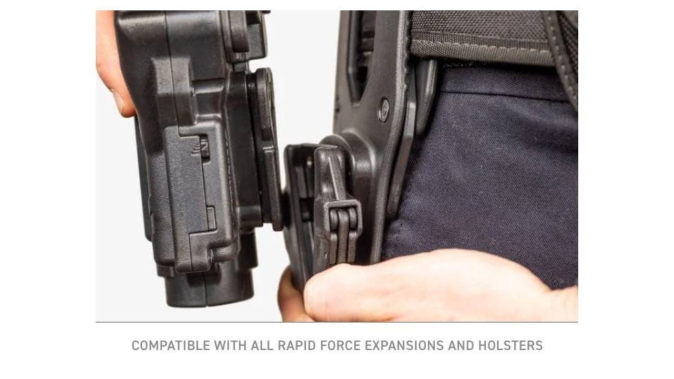Alien Gear Holsters Rapid Force - Quick Disconnect System - Black - Bag Packaging, Matte Black, RFPT-QD-BK-B