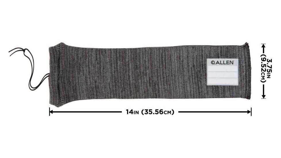Allen 14-inch Handguns/Revolvers Gun Sock, Gray, 13170
