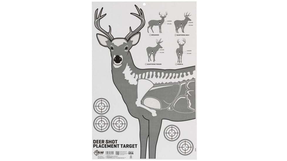 Allen Deer Vitals Corrugated 23x35in Target, White, 15810