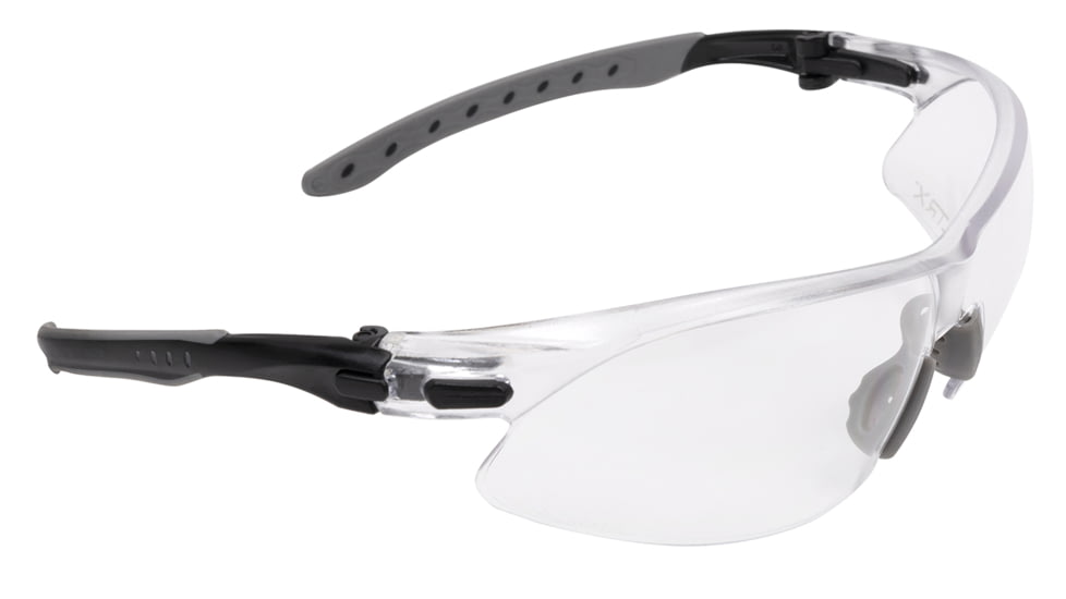 Allen ULTRX Keen Safety Glasses, Black Frame, Clear Lens, 4142