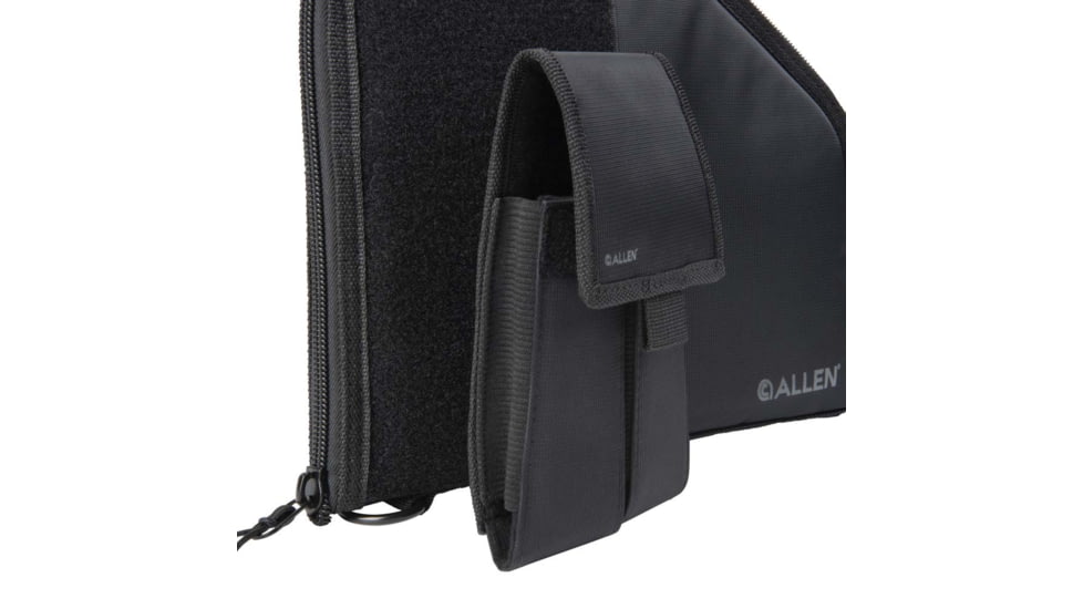 ALLEN 78-9 PISTOL CASE W/MAG POUCH FULLSIZE BLK