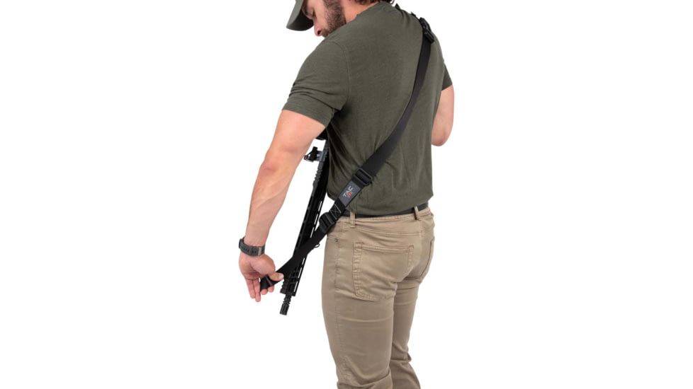 Allen Tac-Six Citadel Connect Double Point Firearm Sling, QD Swivel &amp; Ladder Buckle, Black, 8493