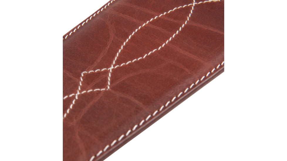 ALLEN 8508 LEATHER SLING WESTERN SCALLOP, BROWN