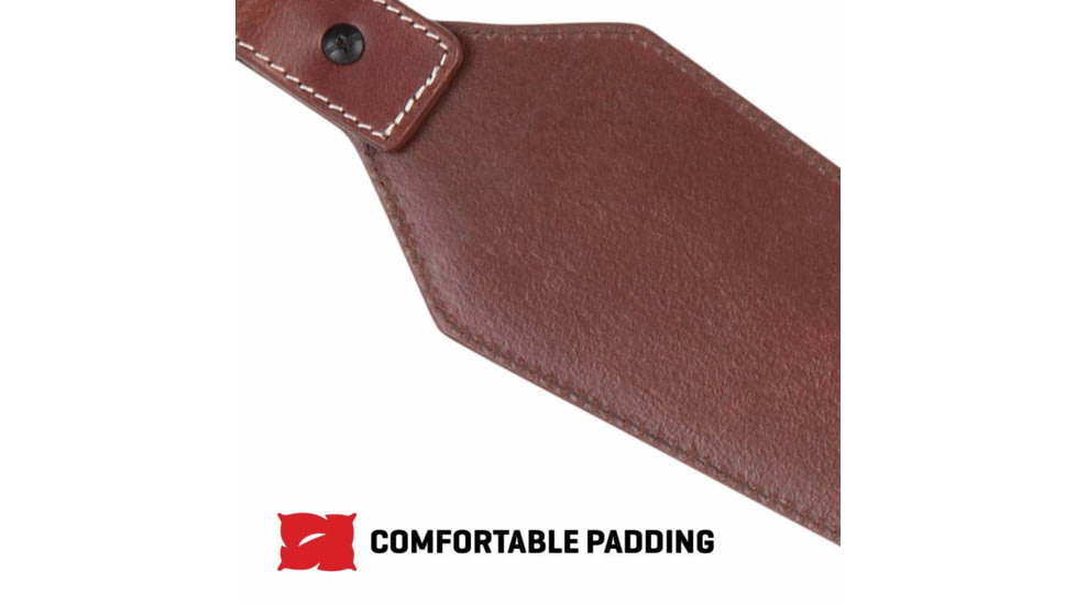 ALLEN 8508 LEATHER SLING WESTERN SCALLOP, BROWN