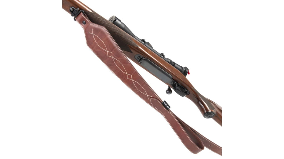 ALLEN 8508 LEATHER SLING WESTERN SCALLOP, BROWN