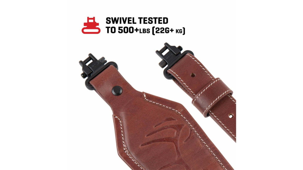 ALLEN 8510 LEATHER SLING DEER DEBOSS, BROWN