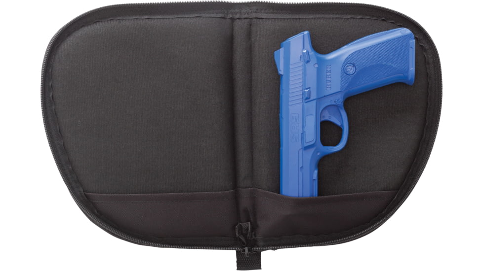 Allen Auto-Fit 1-Pocket Ruger Handgun Case Measures 9.5x7.25 Inches Gray With Red Logo