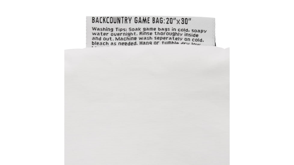 Allen BackCountry Single Meat Game Bag, White, Polyester, 6593