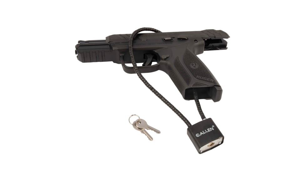 Allen Cable Lock, Black, 15in, 15414