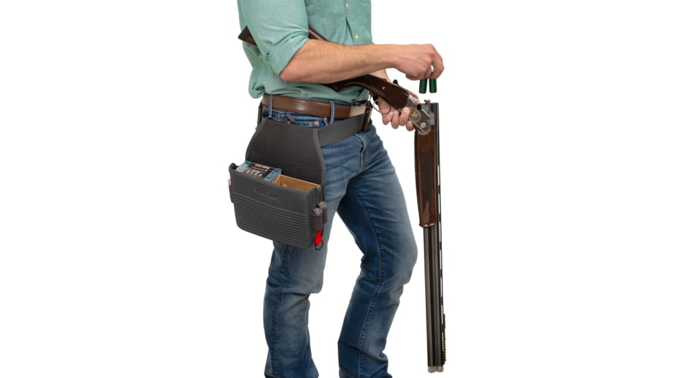 Allen Competitor Molded Shell Bag, Heather Gray/Red, Single Compartment, 8324