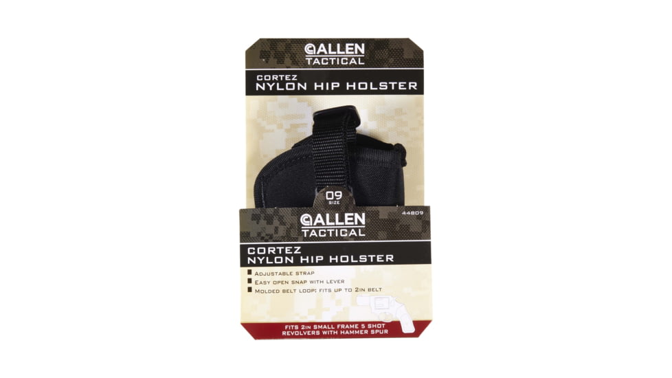 Allen Cortez Nylon Pistol Holster, Black, 9, 44809