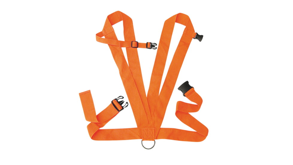 Allen Dual Harness Deer Drag, Orange, 33