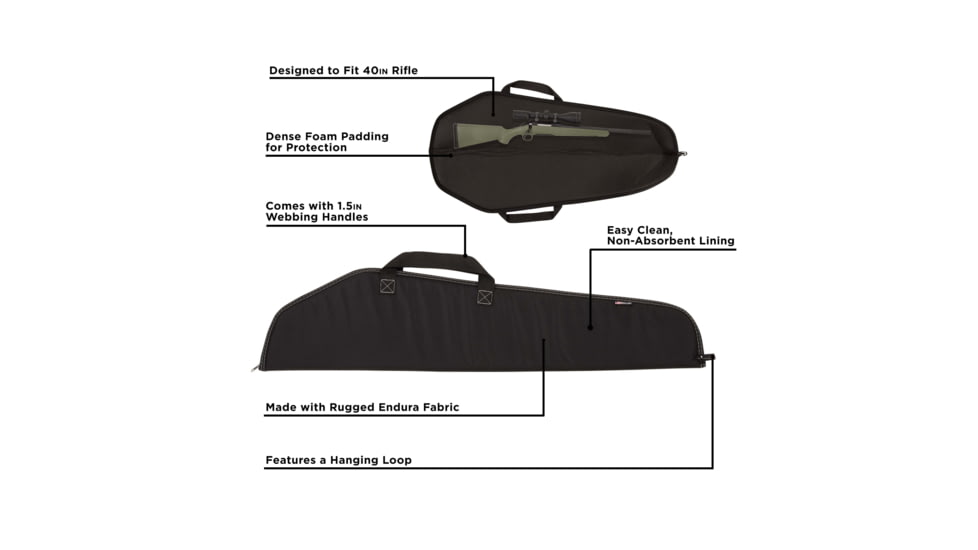 Allen Durango Shotgun/Rifle Case, Black, 40in, 602-40