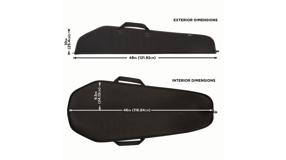 Allen Durango Shotgun/Rifle Case, Black, 46in, 602-46, 602-46