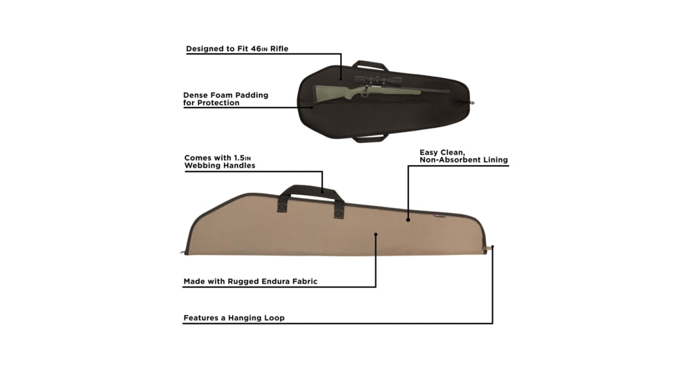 Allen Durango Shotgun/Rifle Case, Tan, 46in, 604-46
