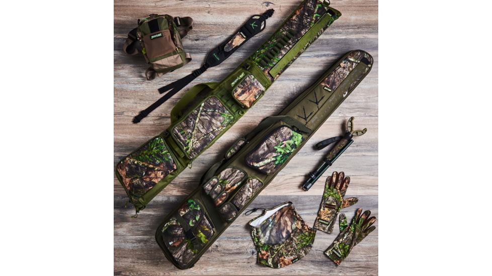 Allen Gear Fit Pursuit Shocker 52in Lockable Shotgun Case, Olive/Mossy Oak NWTF Obsession, 961-52