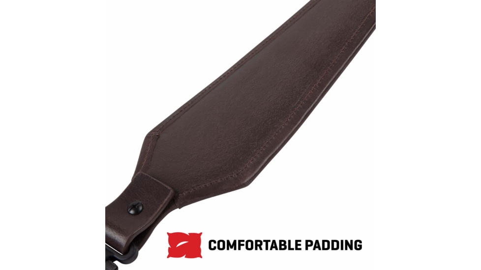 Allen Heritage Plain Dark Leather Rifle Sling, Mahogany, 8511