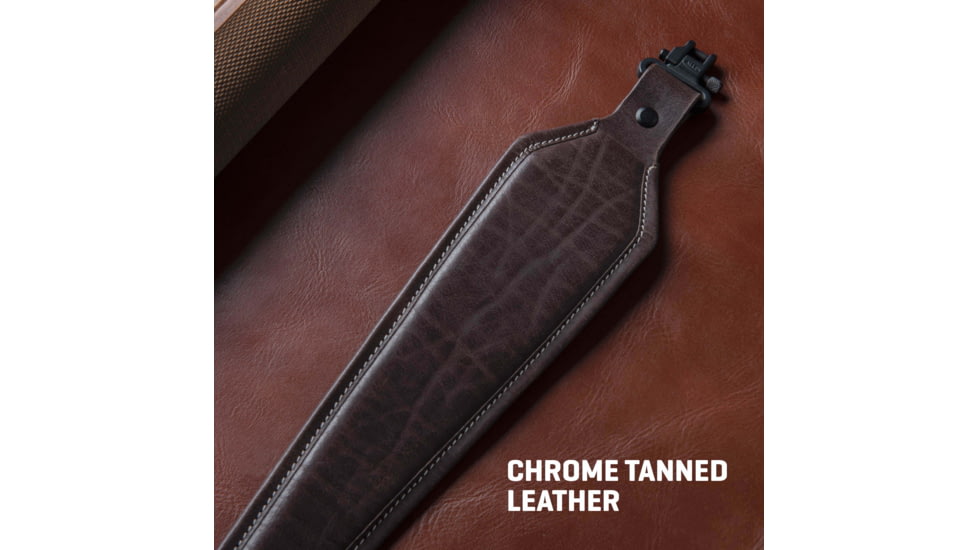 Allen Heritage Plain Dark Leather Rifle Sling, Mahogany, 8511