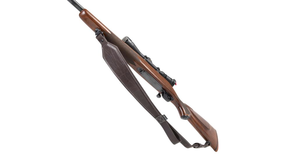 Allen Heritage Plain Dark Leather Rifle Sling, Mahogany, 8511