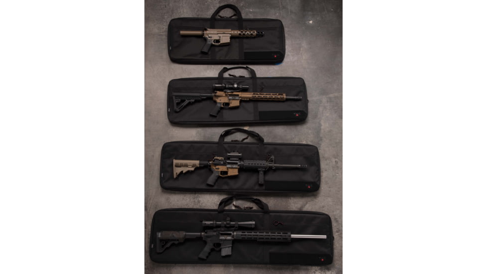Allen Tac Six Division 32 in Tactical Gun Case, Black, 10823