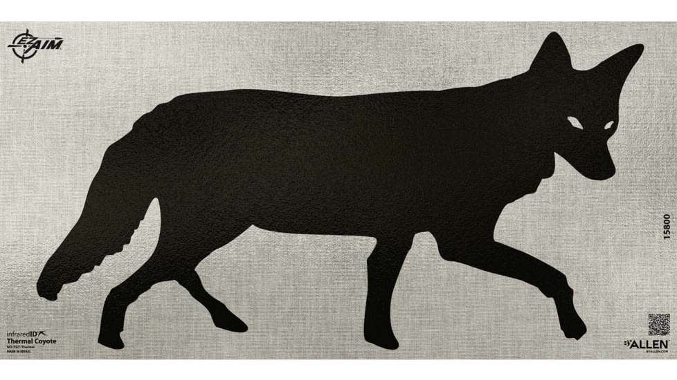 Allen EZ Aim Thermal ID Coyote Paper Target, 24in x 12in, Gray, 15800