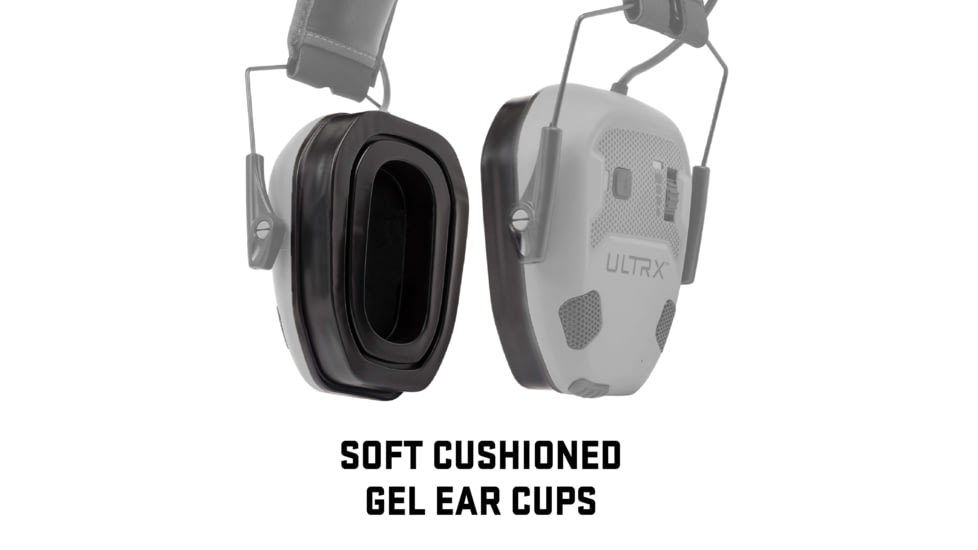 Allen ULTRX Gel Ear Cup Replacement Pads, 1-Pair, Black, 4152