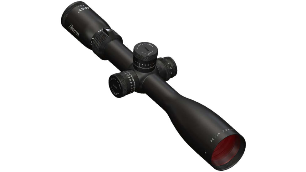 Alpen Apex 4.5-27x50 mm Rifle Scope, 30 mm, FFP, Multicoated, Matte Black, Long, 4015