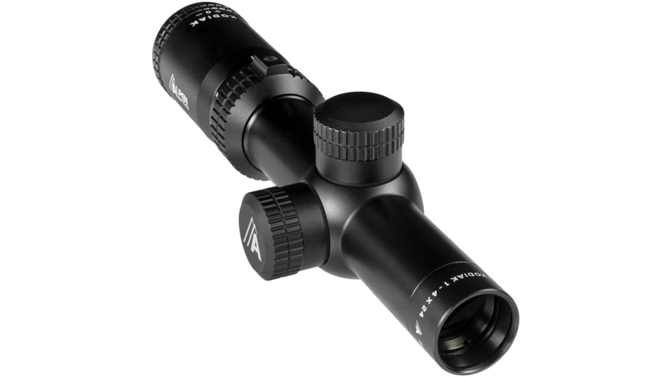 Alpen Kodiak 1-4x24 Rifle Scope, 30mm, SFP, Multicoated, Matte Black, Compact, 2047
