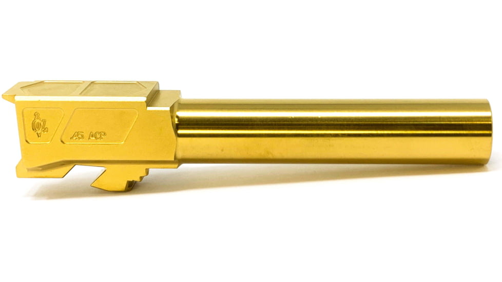 Alpha Shooting Sports 45 ACP Match Grade Crowned Barrel For Glock G21, 4.5in, 1-16, TiN, 45ACPG21TIN