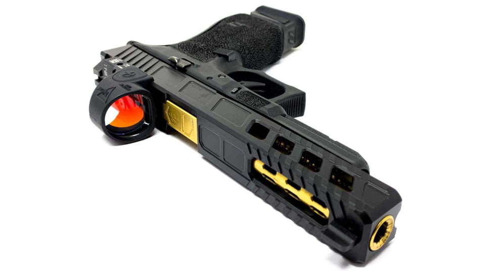 Alpha Shooting Sports 9mm Match Grade Crowned Ported Barrel for Glock G34, 5in, 1-10, TiN, ALPG349MMTINCP