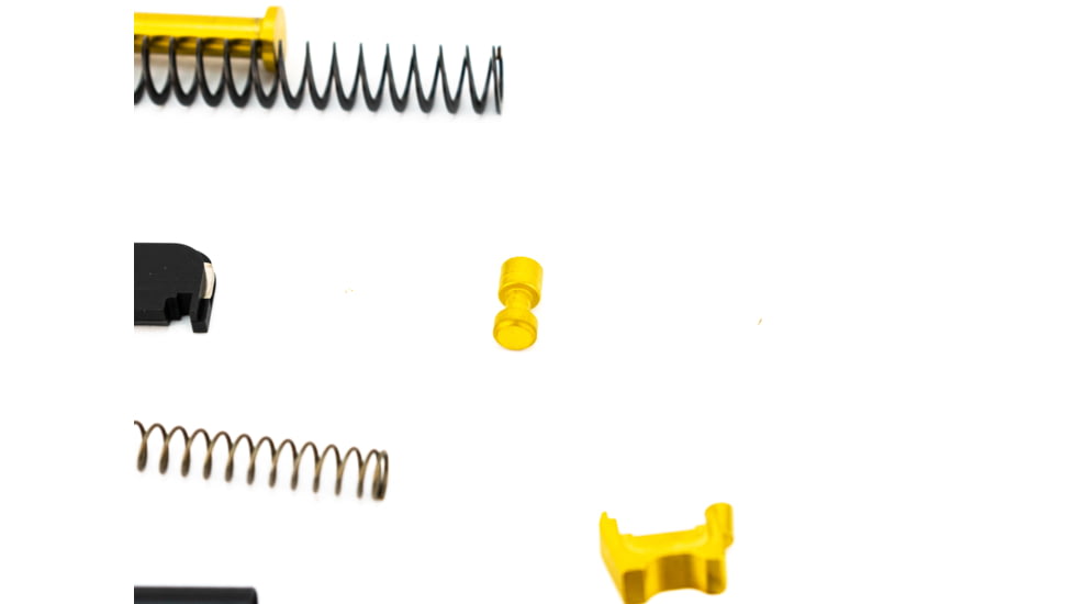 Alpha Shooting Sports ALPHA TiN G17 Super Duty 9mm Slide Completion Kit w/ TiN Guide Rod, TiN, ALPTiNG17SDSCK