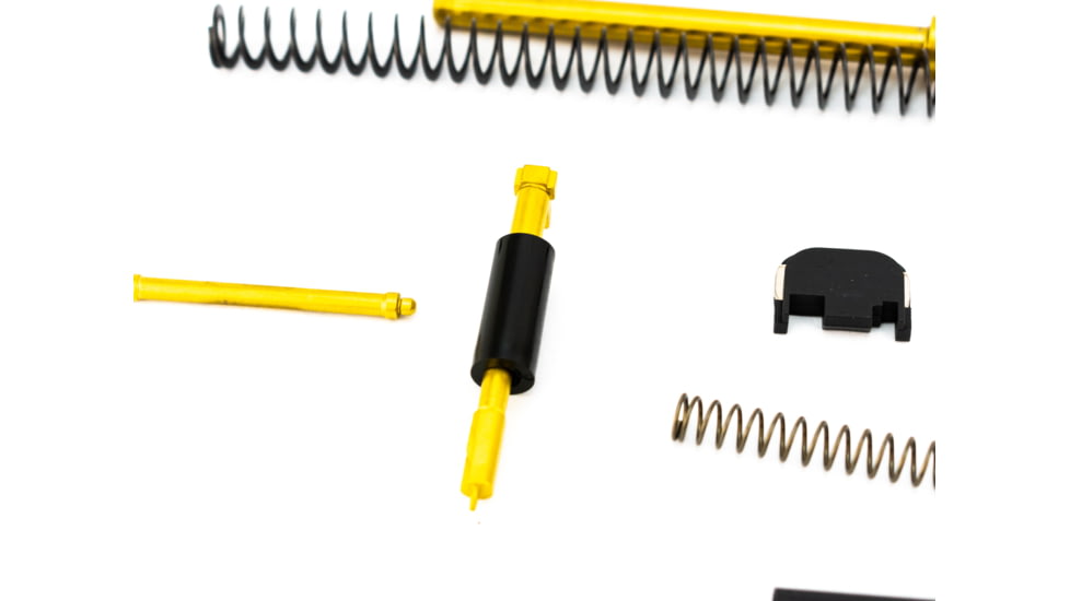 Alpha Shooting Sports ALPHA TiN G17 Super Duty 9mm Slide Completion Kit w/ TiN Guide Rod, TiN, ALPTiNG17SDSCK