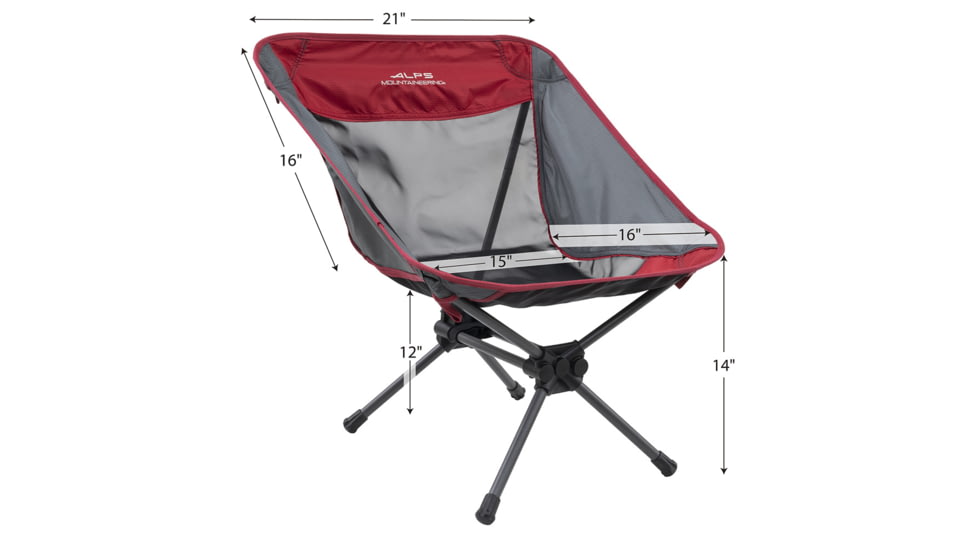 ALPS Mountaineering Simmer Chair, Salsa/Charcoal, One Size, 8011944