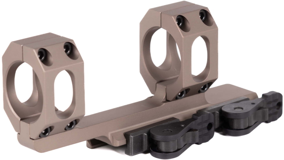 American Defense Manufacturing AD-RECON AR-15 1-Piece 2in Offset Riflescope Mount, Tactical Lever, Flat Dark Earth, 40mm, AD-RECON 40 TAC R FDE