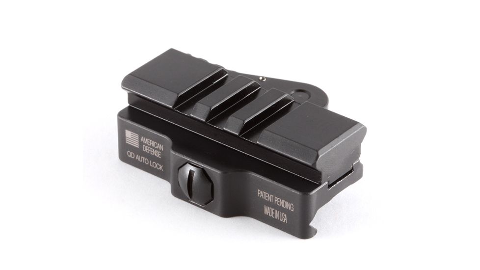 American Defense Manufacturing Picatinny QD Mount, 3LUG, Standard Lever, Black, AD-170-VPG 3LUG STD