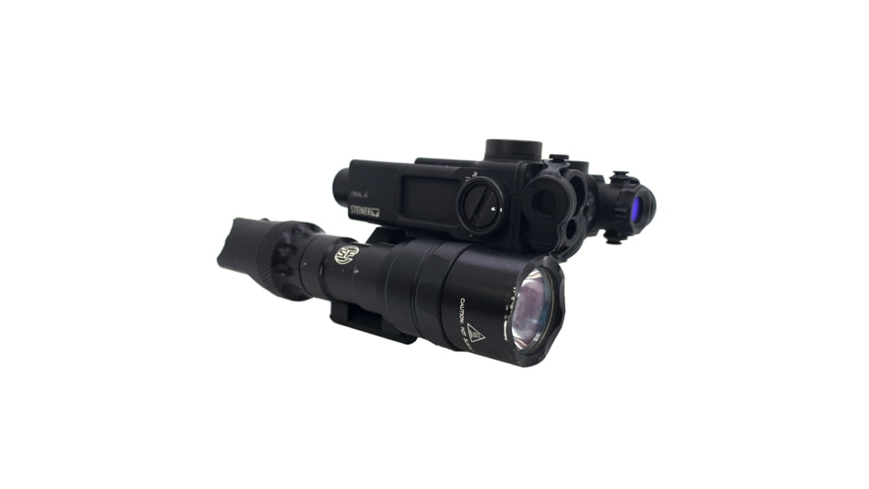 American Defense Manufacturing Steiner DBAL Light/Laser Base, Titanium Lever, Black, AD-DBAL-SF-TL