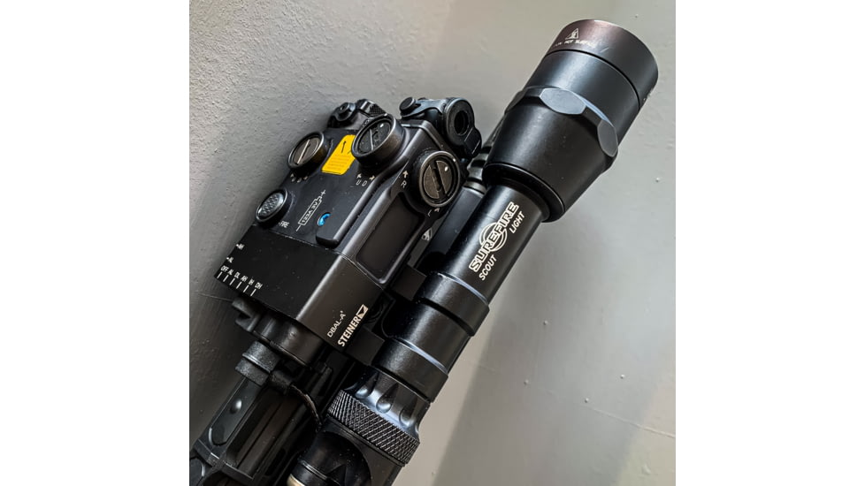 American Defense Manufacturing Steiner DBAL Light/Laser Base, Titanium Lever, Black, AD-DBAL-SF-TL