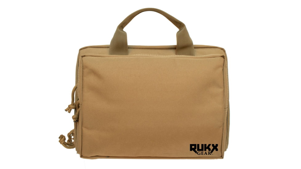 American Tactical Imports RUKX Gear Double Pistol Case, Tan, 9x12x9.5, ATICTDPCT